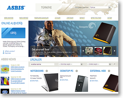 ASBIS TURKEY web site www.asbis.com.tr