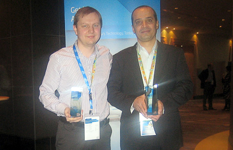 Leonid Fink, Product Line Sales Manager for ASBIS Russia, and Akram Michael, Product Line Sales Managers for ASBISC Enterprises plc, META region, picked up the awards for 